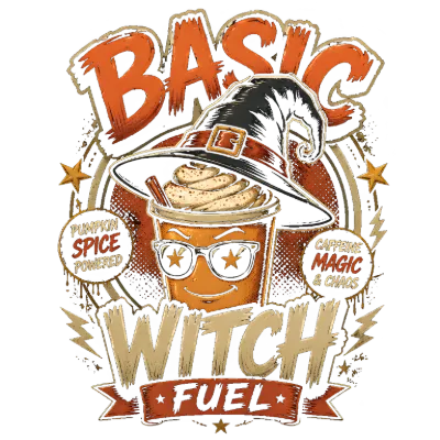 Basic Witch Fuel Pumpkin Spice Powered Design