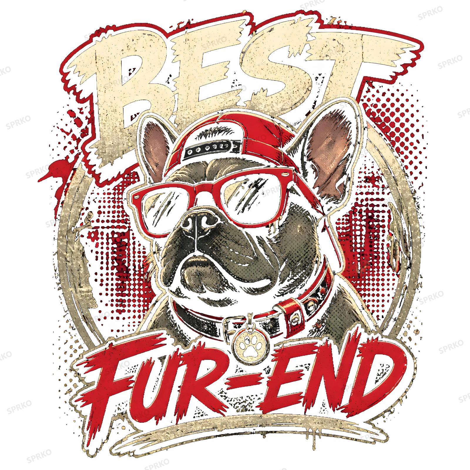 Best Fur-End French Bulldog Design design preview wrapped on a mug
