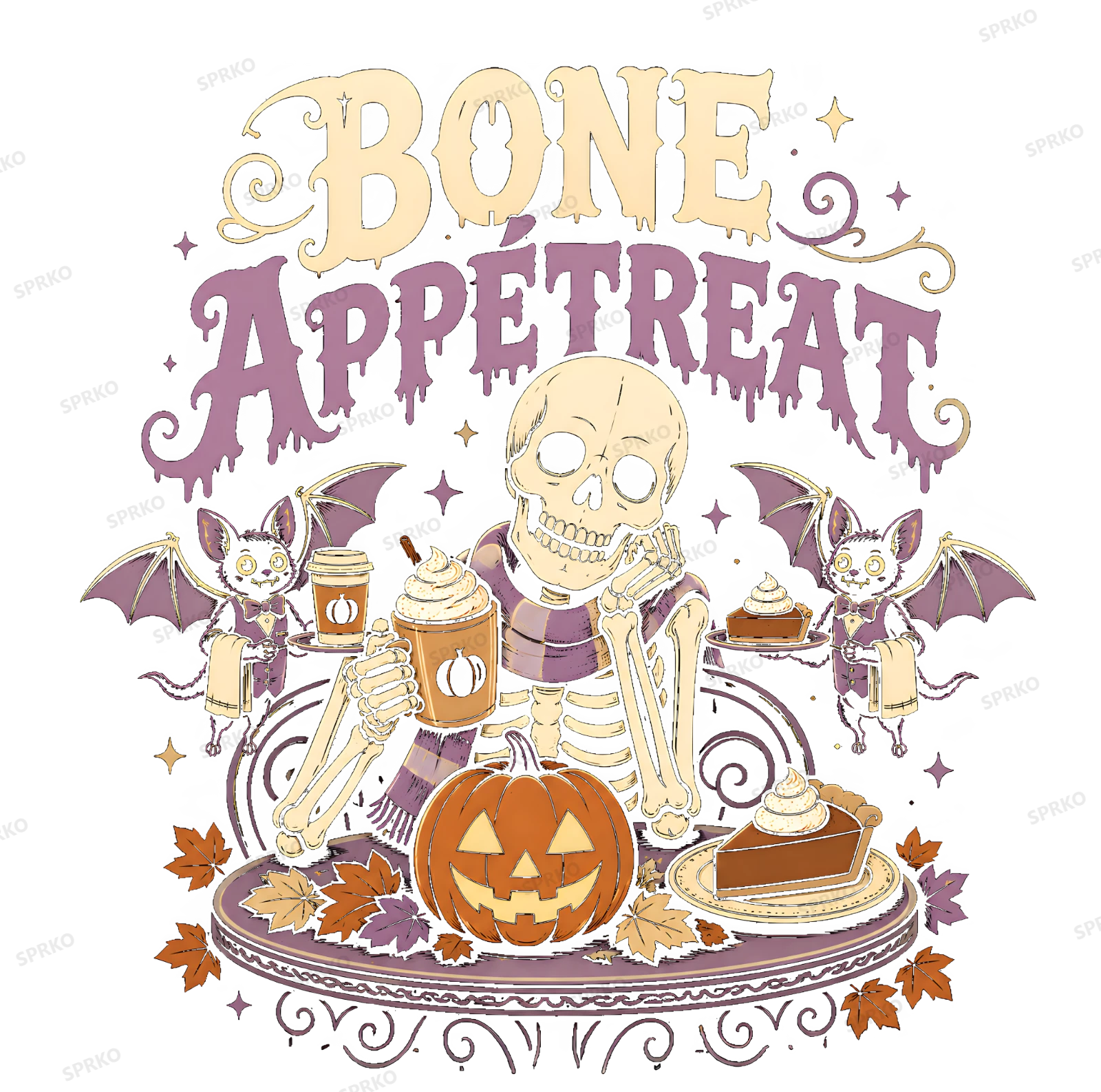 Bone Appetreat Halloween Pun Skeleton Design design preview wrapped on a mug