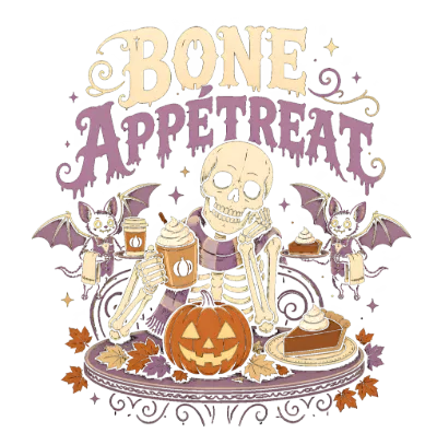 Bone Appetreat Halloween Pun Skeleton Design