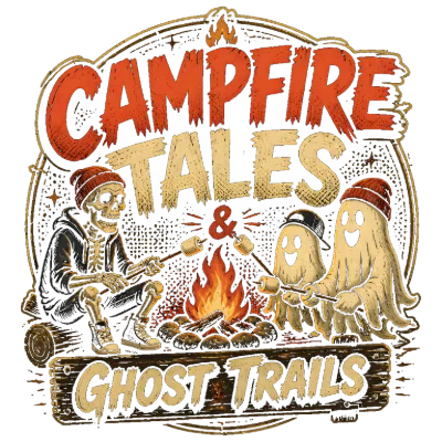 Campfire Tales & Ghost Trails Skeleton Halloween Design