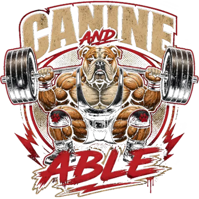 Canine and Able Powerlifting Bulldog