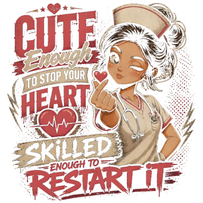 Cute and Skilled Nurse Heartbeat Design