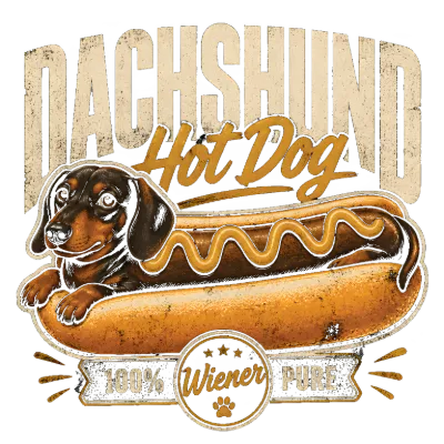 Dachshund Hot Dog 100% Wiener Pure