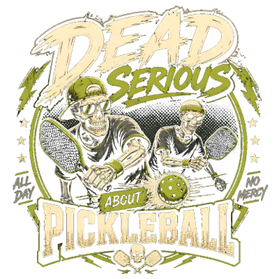 Dead Serious About Pickleball Skeleton Design