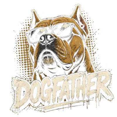 Dogfather with Sunglasses Funny Dog Design