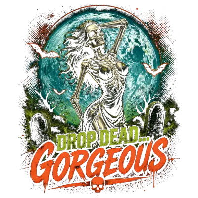 Drop Dead Gorgeous Skeleton Woman Design