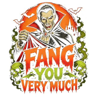 Fang You Very Much Halloween Vampire Pun