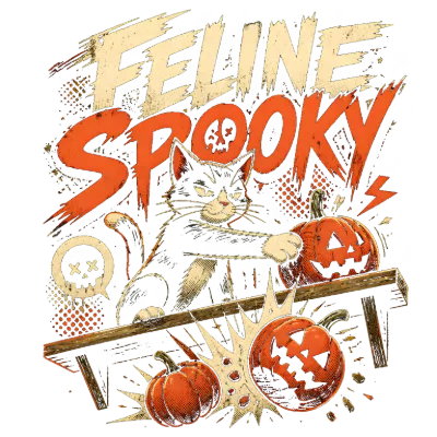 Feline Spooky Halloween Black Cat