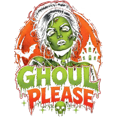 Ghoul Please Zombie Woman Halloween Design