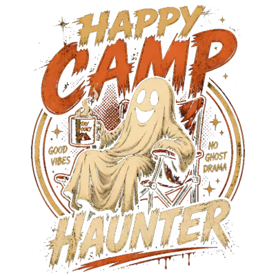 Happy Camp Haunter Ghost Camping Design
