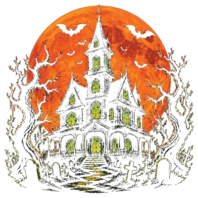 Haunted House Spooky Halloween Night