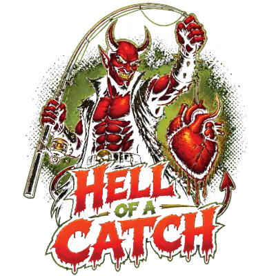 Hell of a Catch Devil Fishing Heart