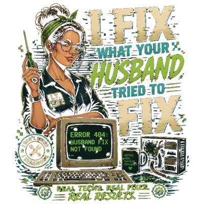 I Fix What Your Husband Tried To Fix IT Professional Art