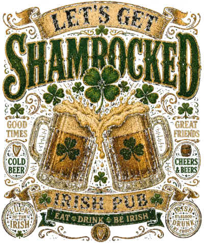 Let's Get Shamrocked Vintage Irish Pub