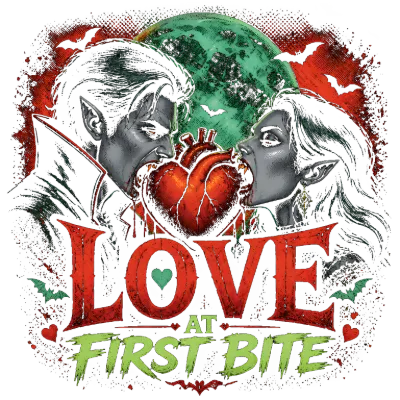 Love at First Bite Vampire Couple Design