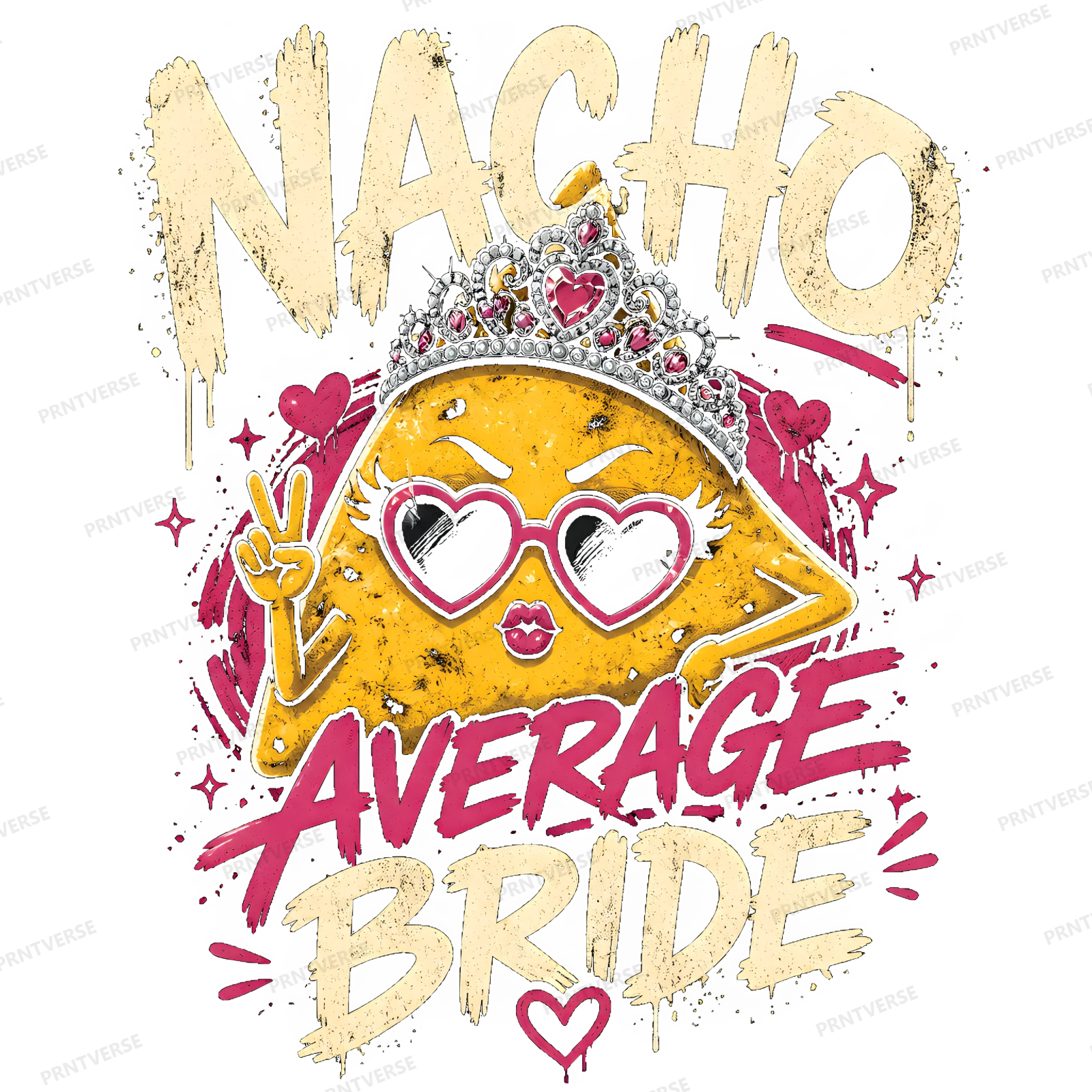 Nacho Average Bride Pun Artwork design preview wrapped on a mug