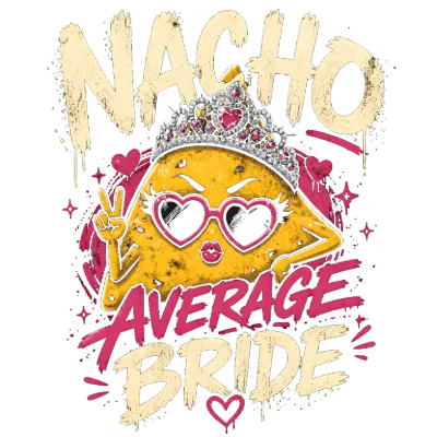 Nacho Average Bride Pun Artwork