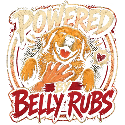 Powered by Belly Rubs Golden Retriever