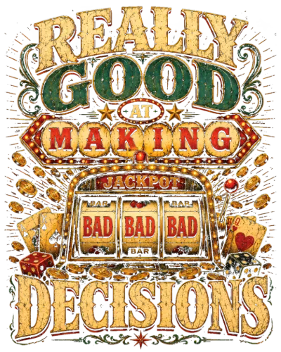 Really Good At Making Bad Decisions Casino Sign