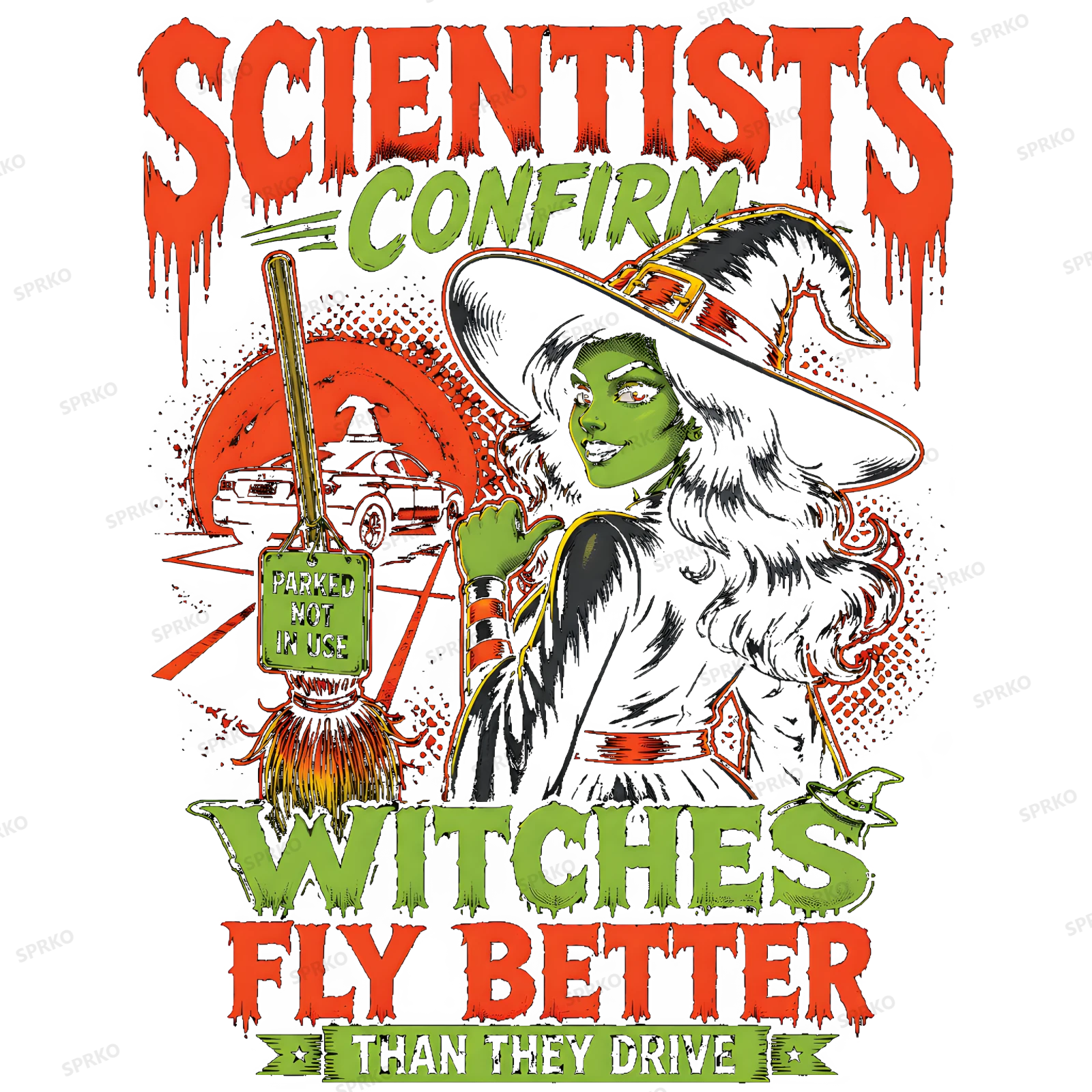 Scientists Confirm Witches Fly Better Humor design preview wrapped on a mug