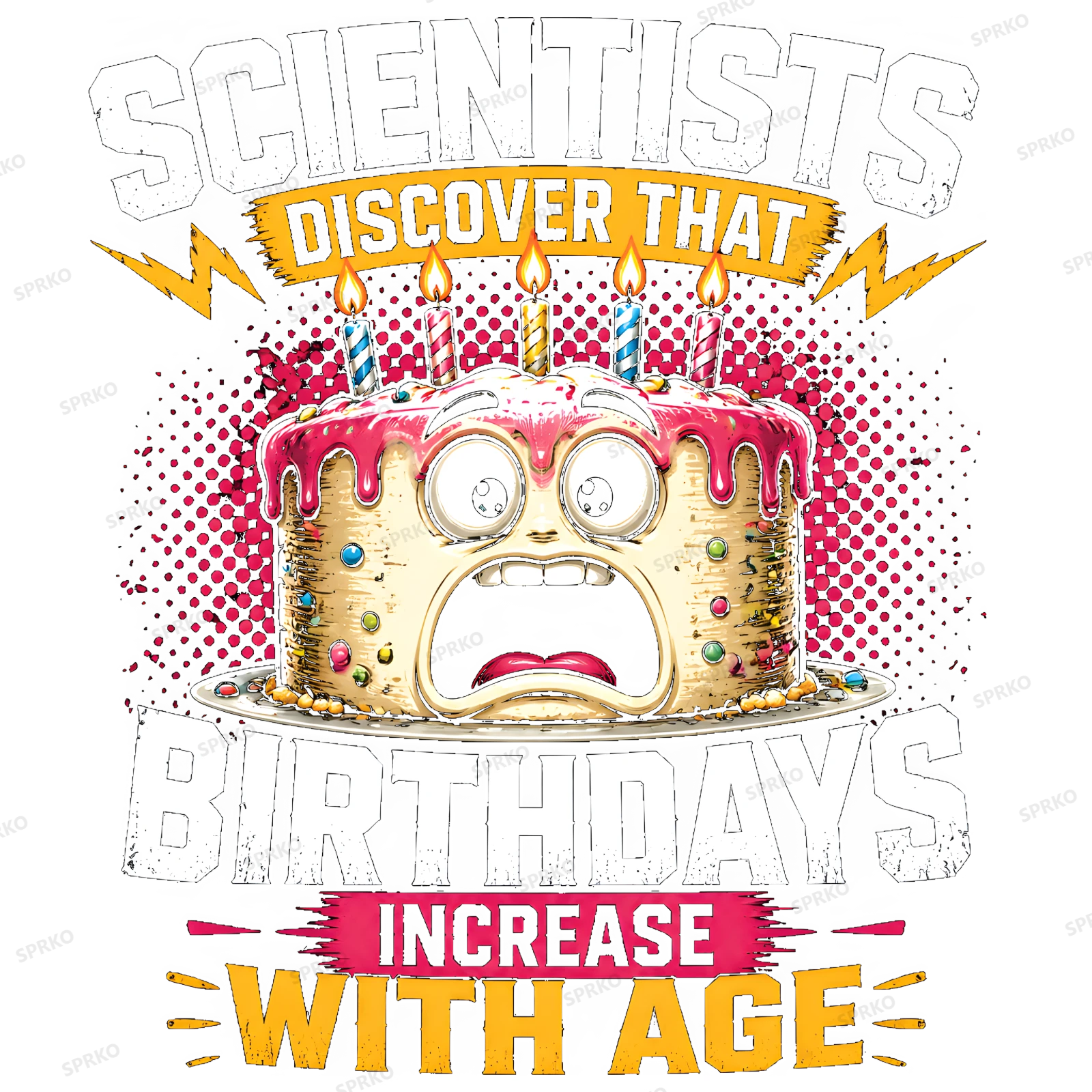 Scientists Discover That Birthdays Increase With Age Funny Design design preview wrapped on a mug