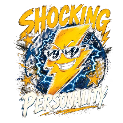 Shocking Personality Cool Lightning Bolt