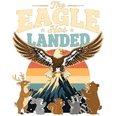 The Eagle Has Landed Vintage Sunset Design