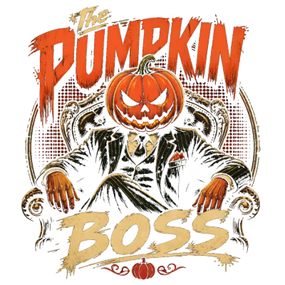 The Pumpkin Boss Halloween Design