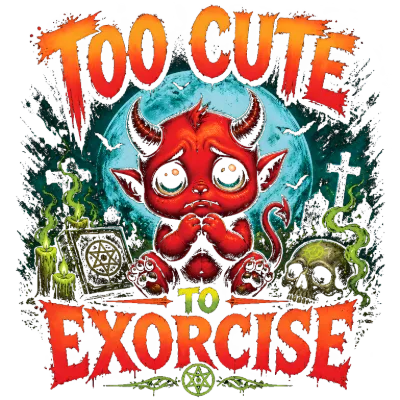 Too Cute To Exorcise Baby Devil Design