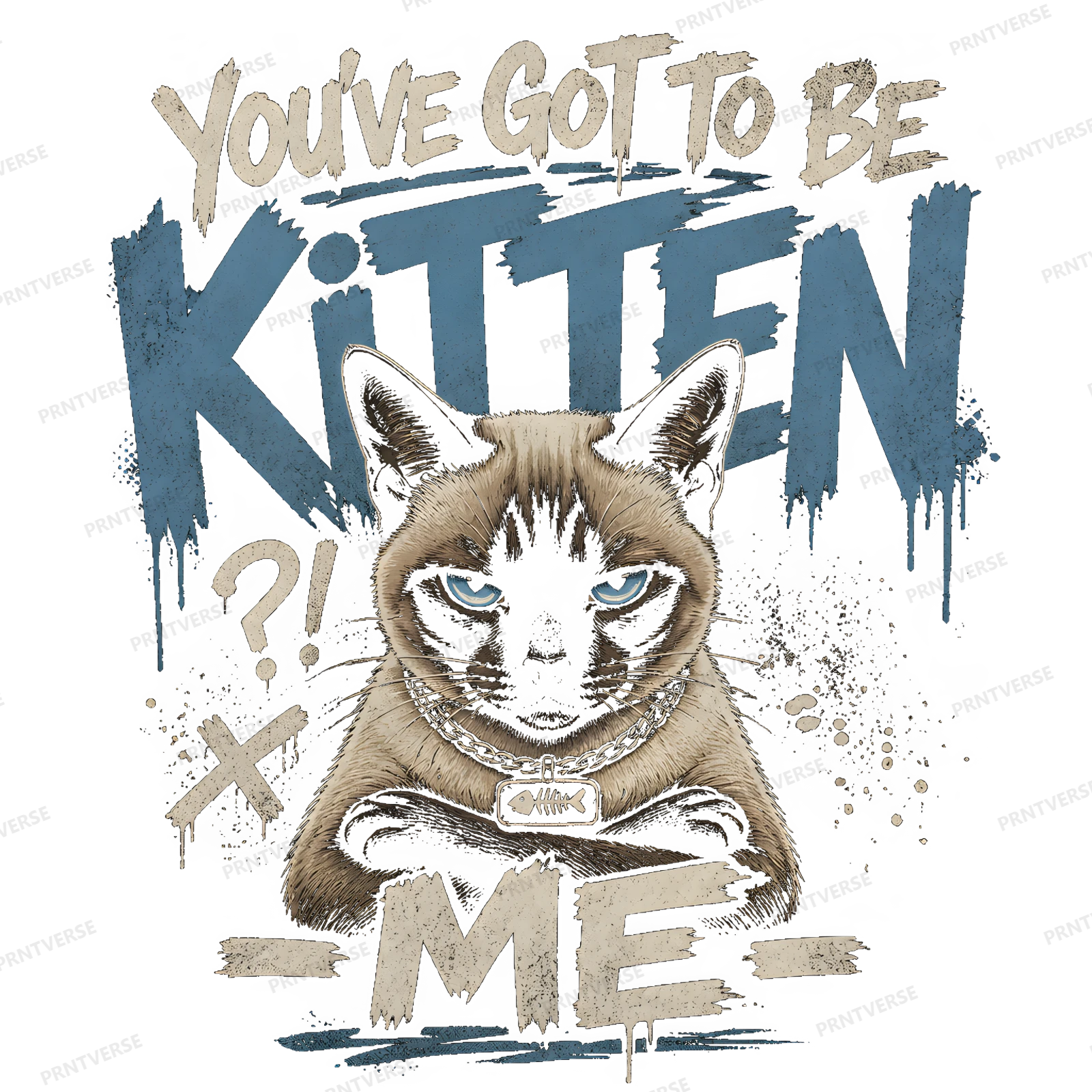 You've Got to be Kitten Me Cat Pun Art design preview wrapped on a mug